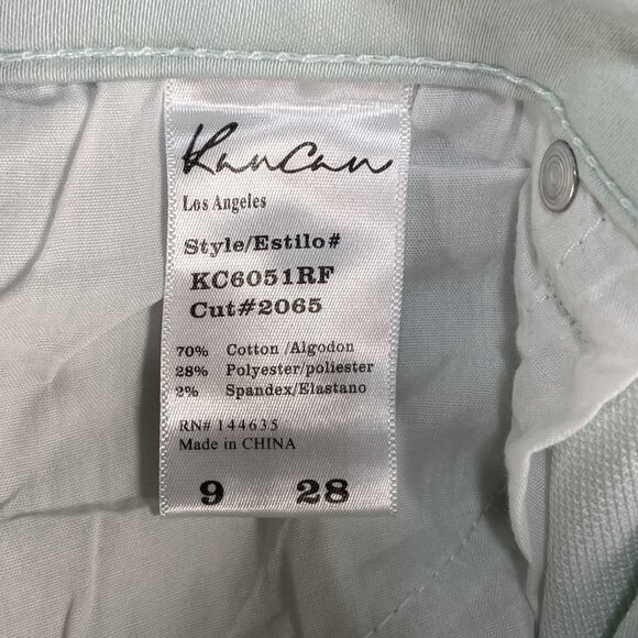 Kancan Jeans Women Size 28 Mint Green Low Rise Skinny Tapered Zip Ankle 30x27 - Picture 12 of 14